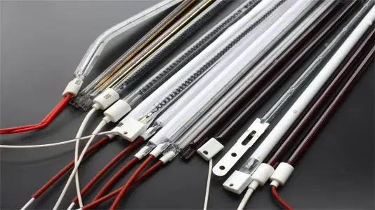 

400V2500W infrared halogen heating lamp with reflector