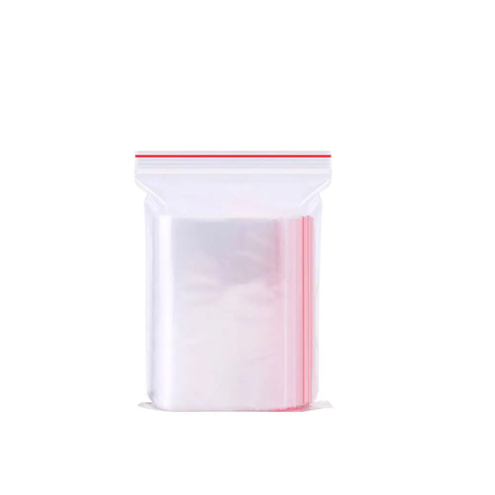 100 Grip Resealable самозапечатывающийся мешок с замком-молнией легко наносить мешочек для ювелирных изделий многоцелевой домашний Универсальный прозрачный упаковочный мешок для хранения PE