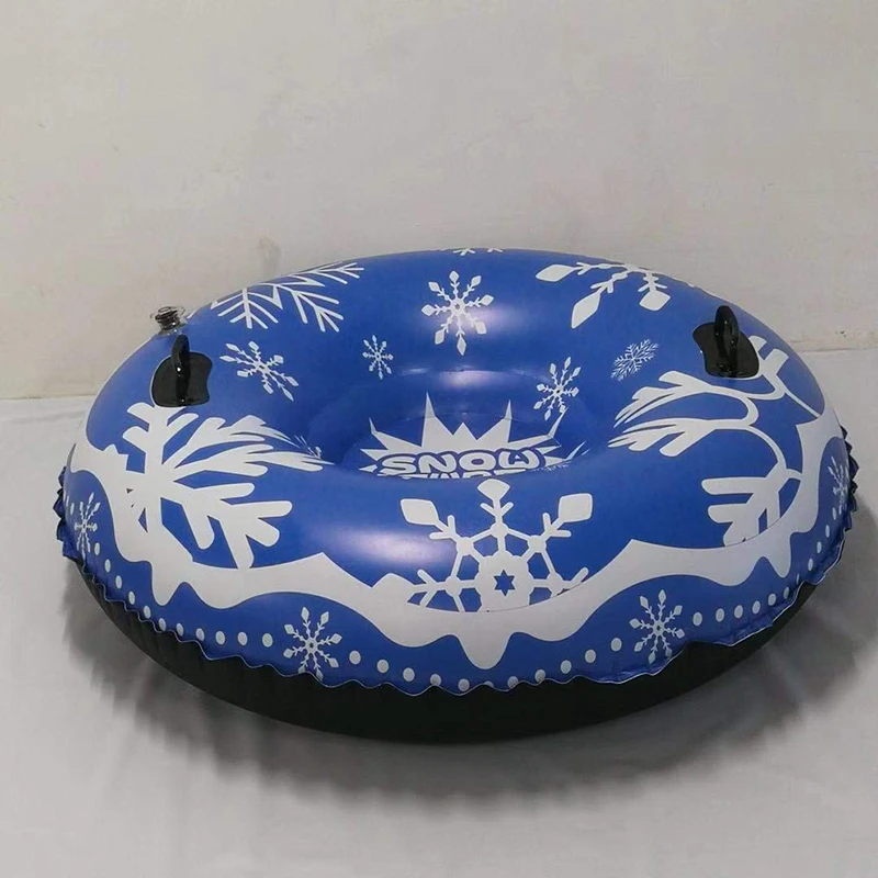 Игрушка для снега зимние надувные лыжи круг катания на лыжах с ручкой прочные