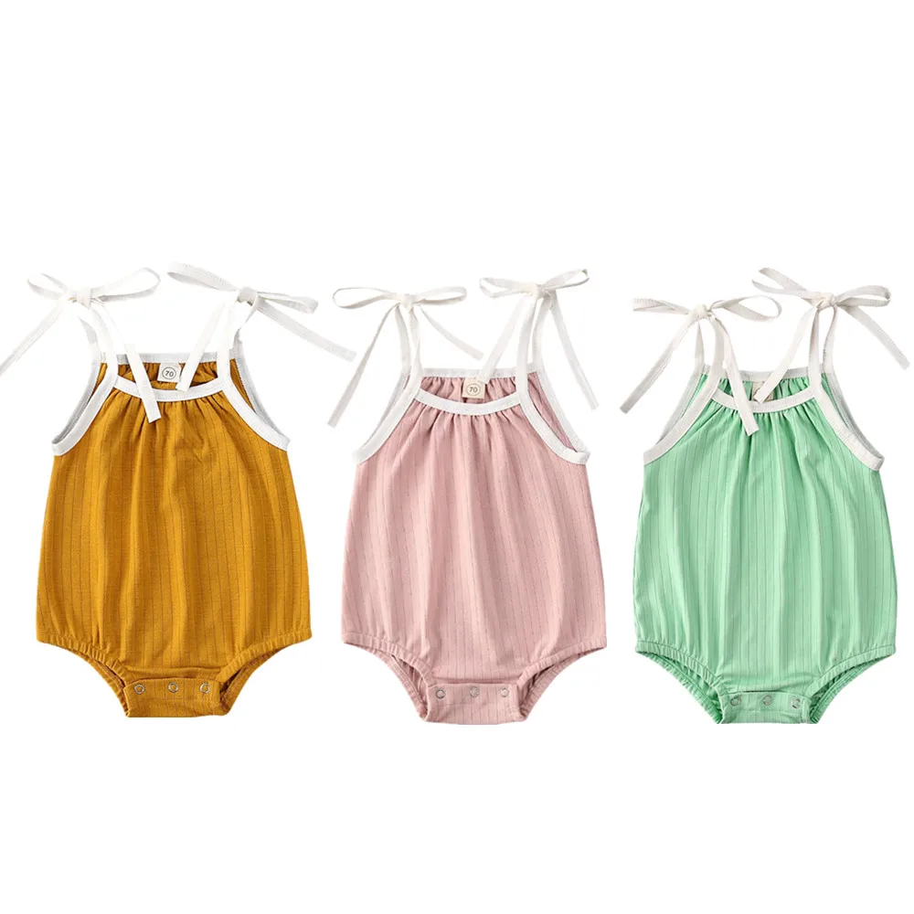 Новая детская одежда для маленьких девочек Ромпер Для слинга комбинезон пляжный