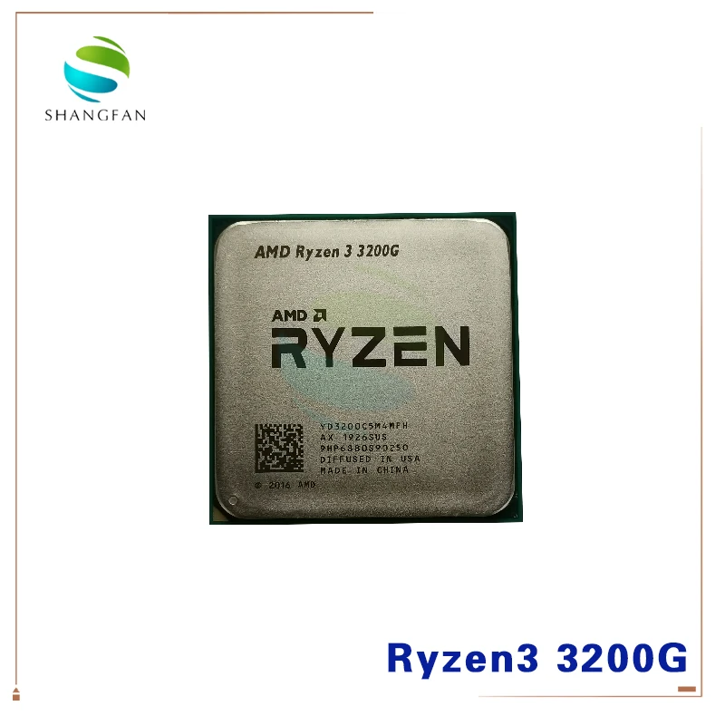 AMD Ryzen 3 3200G R3 6 ГГц четырехъядерный четырехпоточный процессор 65 Вт L3 = 4M YD3200C5M4MFH