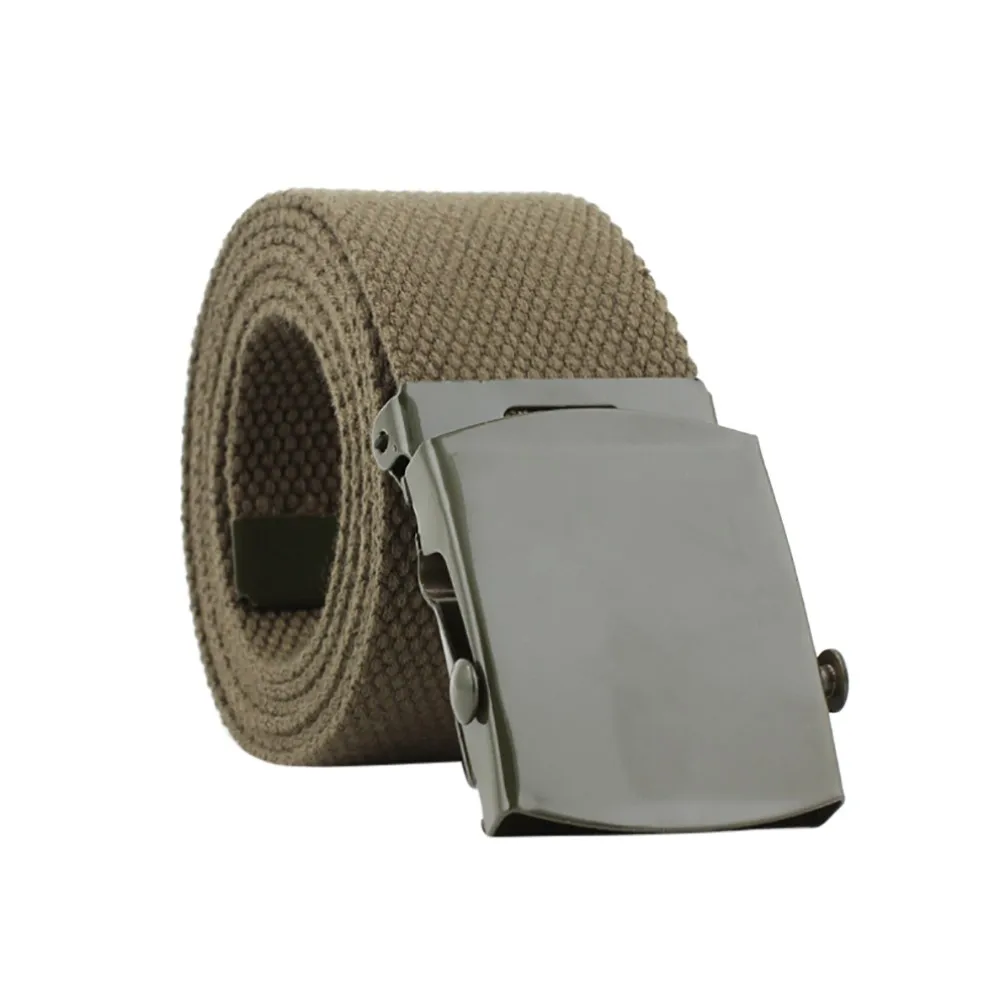 Ремень JAYCOSIN с пряжкой для мужчин и женщин Холщовый автоматический однотонный