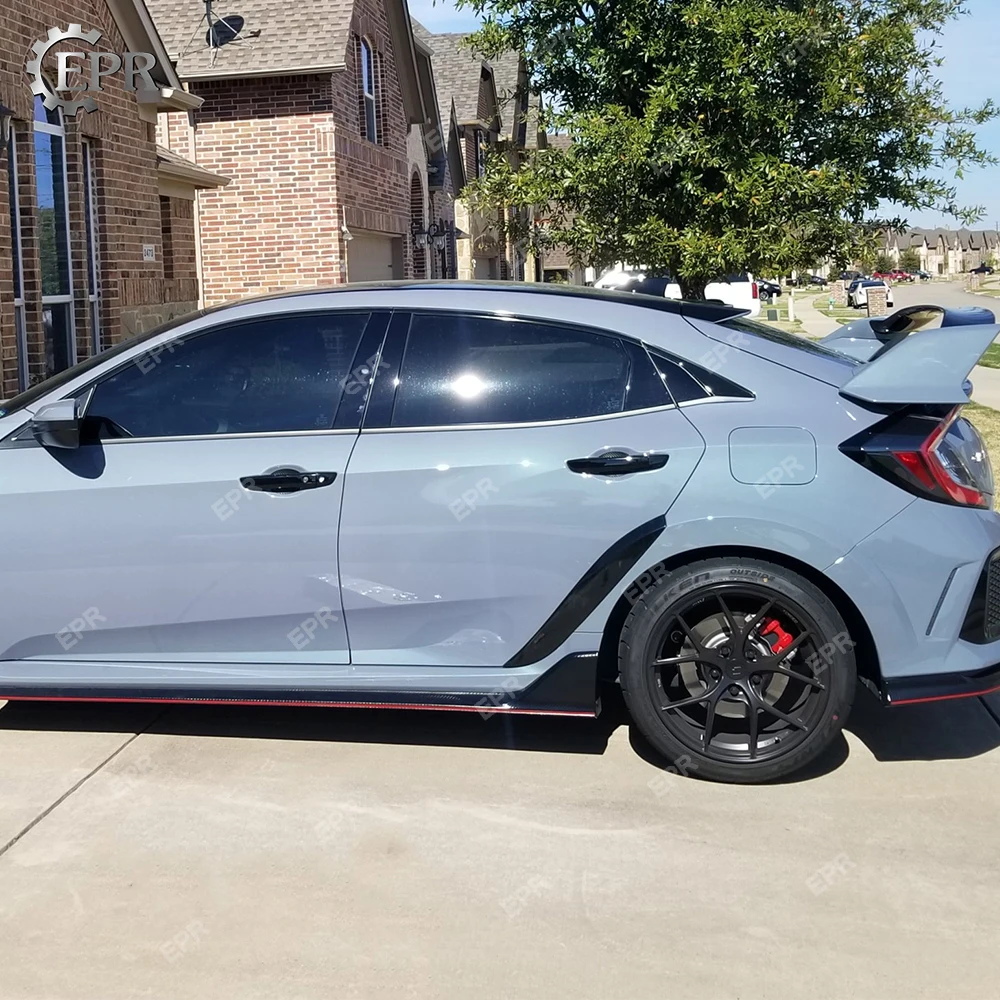Для Civic type R FK8 17 и VRSAR1 стиль обшивка задних крышек (5 дверных люков) автомобильные
