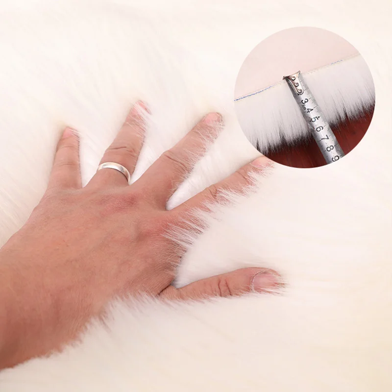 2020 искусственный шерстяной коврик с сердечком ковёр из овчины длинный плюшевый для гостиной/спальни диван