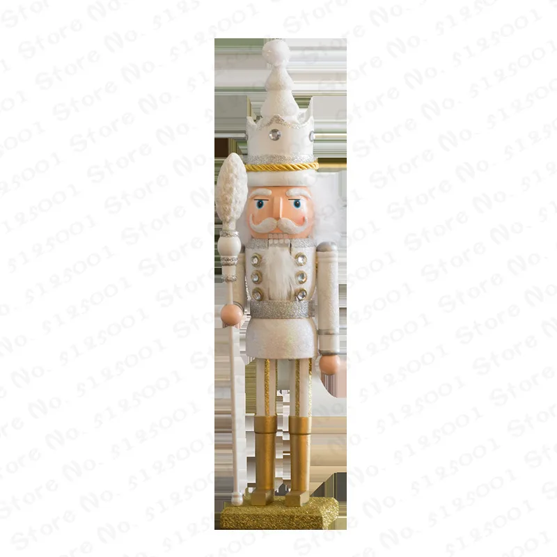 

42cm Wooden Nutcracker Doll Puppet Figurines Christmas Decor Child Kids Gift Office Ornaments Home Decoration