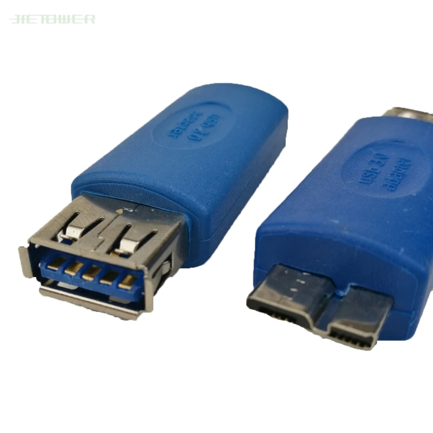 

300pcs/lot Standard USB3.0 USB 3.0 Type A Female To Micro B Male A To MICRO Adapter Convertor Connector Blue Note3 OTG