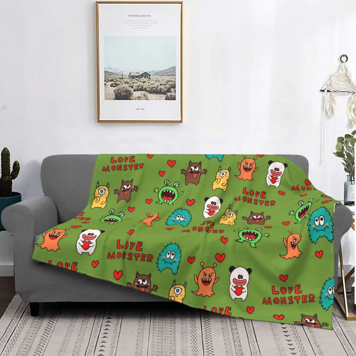 

Cute Pattern Flannel Throw Blankets Animal Blankets for Home Outdoor Super Warm Bed Rug Bedspread