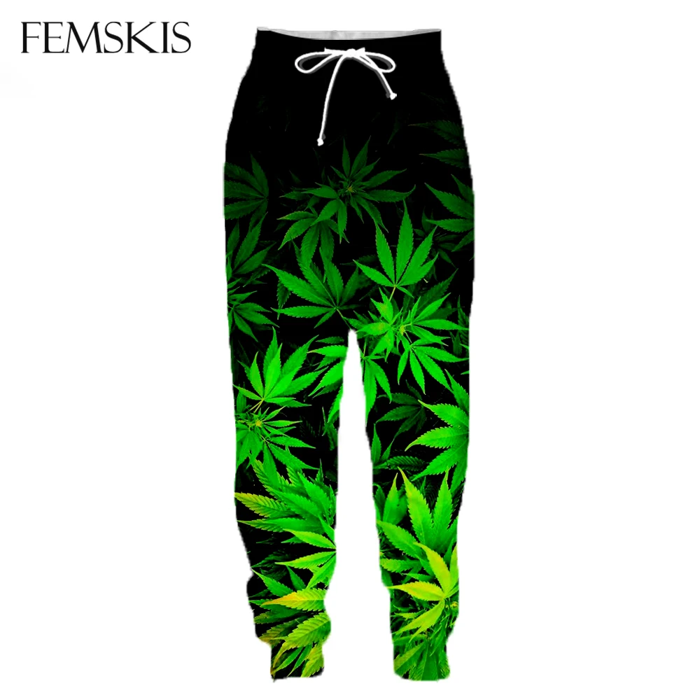 

FEMSKIS New Hot Fashion 3D Beautiful Maple Leaf Pants Men Women Spring Loose Sweatpants Homme Casual Clothes Hip Hop Trousers