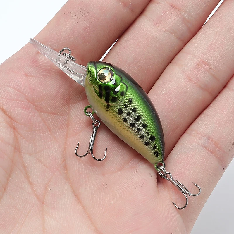 

4.8g Bass Minnow Crankbait Lures For Rock Fishing Lures Topwater Crank Jerkbait Mini Artificial Hard Baits Fish Tackle Wobblers