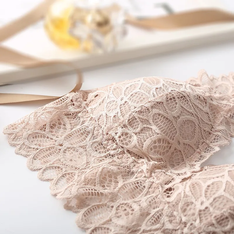 

Sexy Lace Crop Tops Women Lingerie Beauty Back Underwear Female Bottoming Tube Top No Wire Sleep Tops Femme Soft Tank Tops