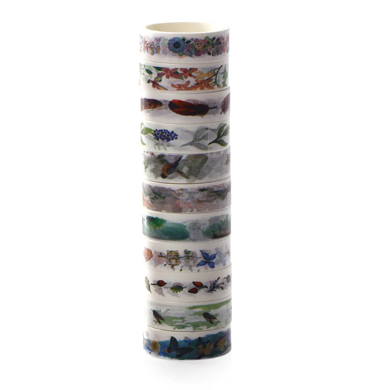 33 шт./кор. с милыми цветами, Еда Животные декоративная лента Washi DIY Скрапбукинг малярный скотч школы канцелярский подарок