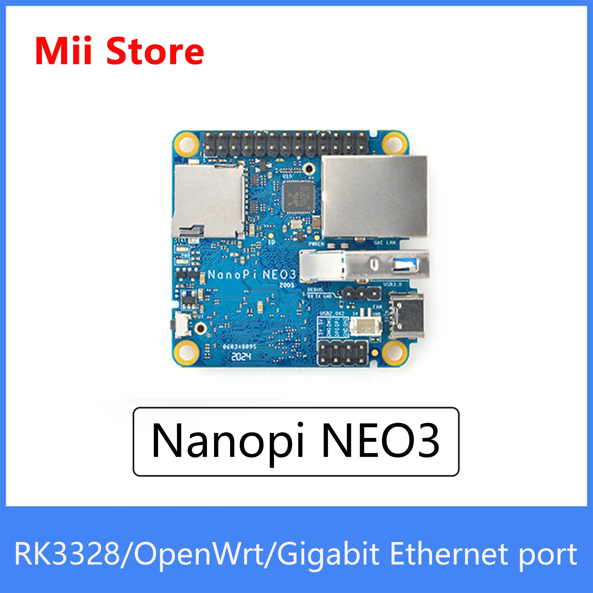 FriendlyElec NanoPi NEO3 1 ГБ/2 ГБ DDR4 RK3328 Cortex A53 четырехъядерный 64-bi поддержка Linux Ubuntu core