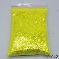 500g bag holographic mixed hexagon shape chunky nail glitter silver sequins laser sparkly flakes manicure nails art decoration