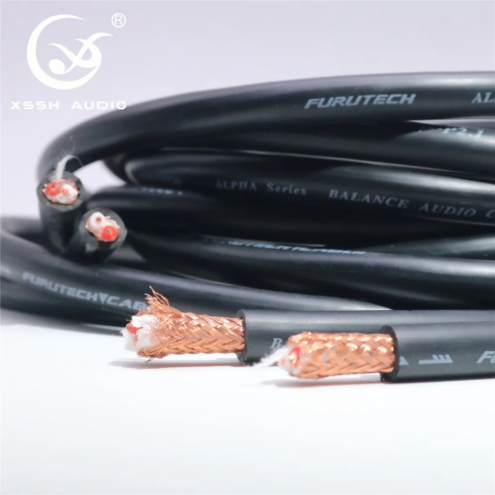 Hi-end HIFI Audio 8 мм FURUTECH ALPHA Series μ-P2.1 PCOCC Балансирующий аудиокабель провод линейные