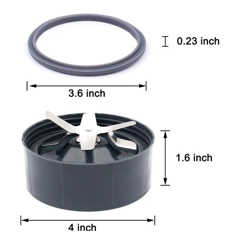 

Juicer Replacement Parts for Nutribullet 600W 900W Extractor Blade,Rubber Sealing Gasket,Shock Pad