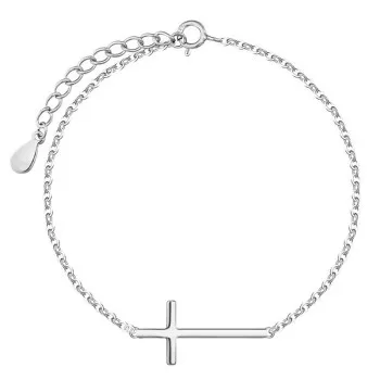 

Personality Jesus Cross Bracelet Female Christian Smooth Cross Bracelet Simple Sweet Girlfriends Hand Jewelry KSL-2055