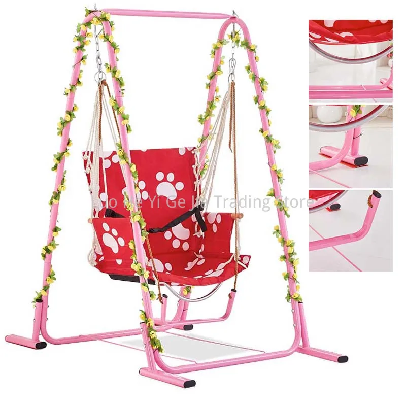 Kids Toddler A-Frame Swing Set For Children Fun Play Backyard Outdoor - as pic
