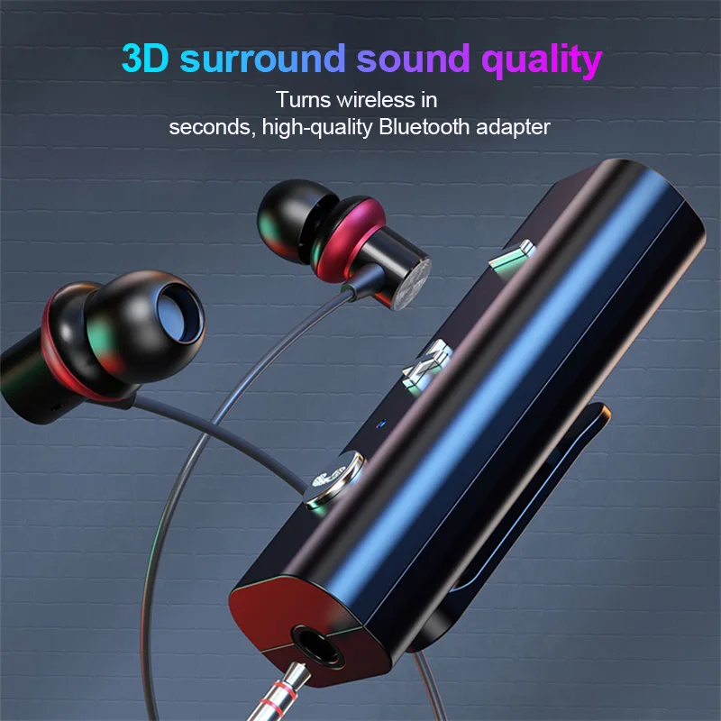Bluetooth 5.0 3.5mm Jack Plugs Aux Audio Music Transmitter For Headphone Receiver Earphone Wireless Adapter | Электроника