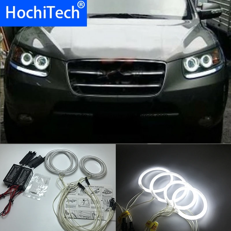 HochiTech для Hyundai Santa Fe santafe 2007-2012 ультра ярсветильник дневной свет DRL CCFL глаза ангела
