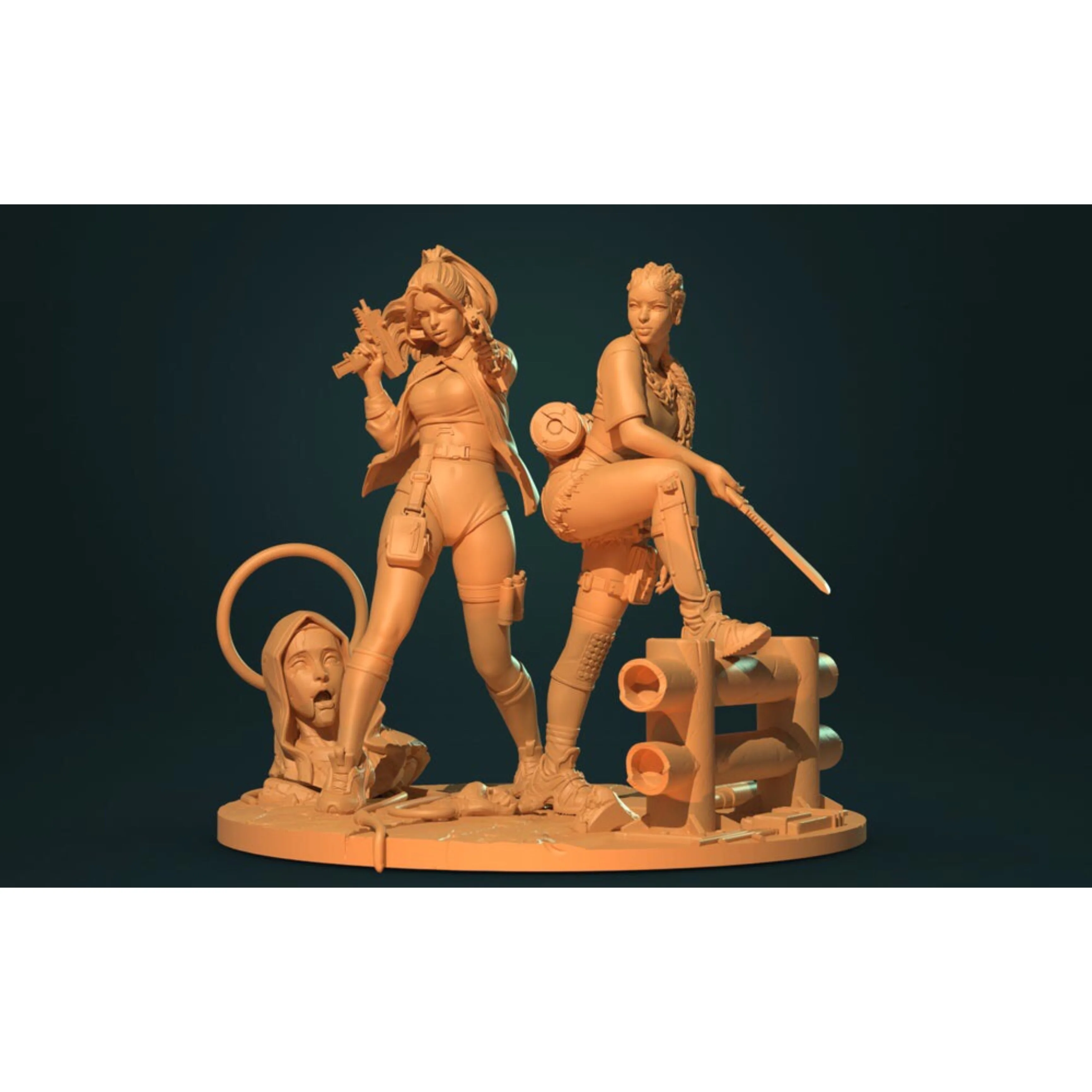 

1/20 Resin Model Figure GK，With scenes , Unassembled and unpainted kit
