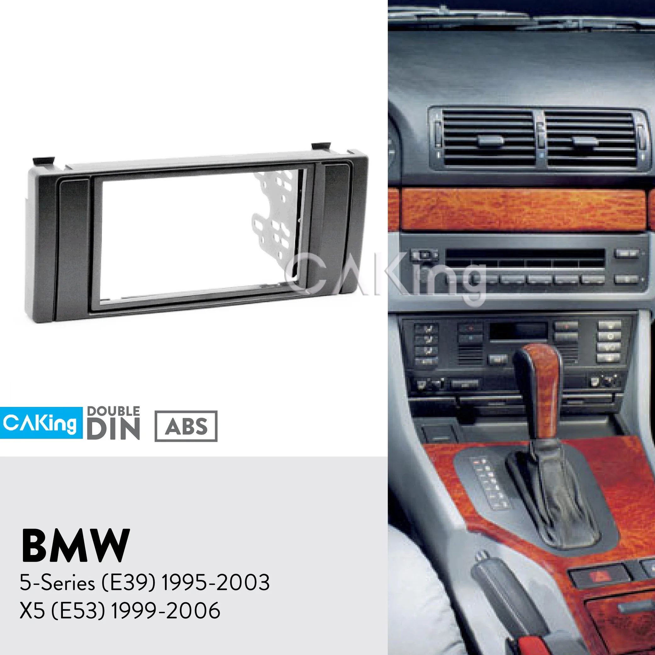 2DIN Автомобильная фасция Радио панель для BMW 5 серии (E39) 1995 2003 X5 (E53) 1999 2006 Dash Kit Install