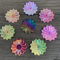 25mm sunflowers sequins handmade creative diy sequin hand sewn material bag performance clothing shoes hats decorative sequins