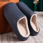 Мужские домашние плюшевые тапочки, женские зимние теплые тапочки, женская обувь, мужская домашняя нескользящая обувь