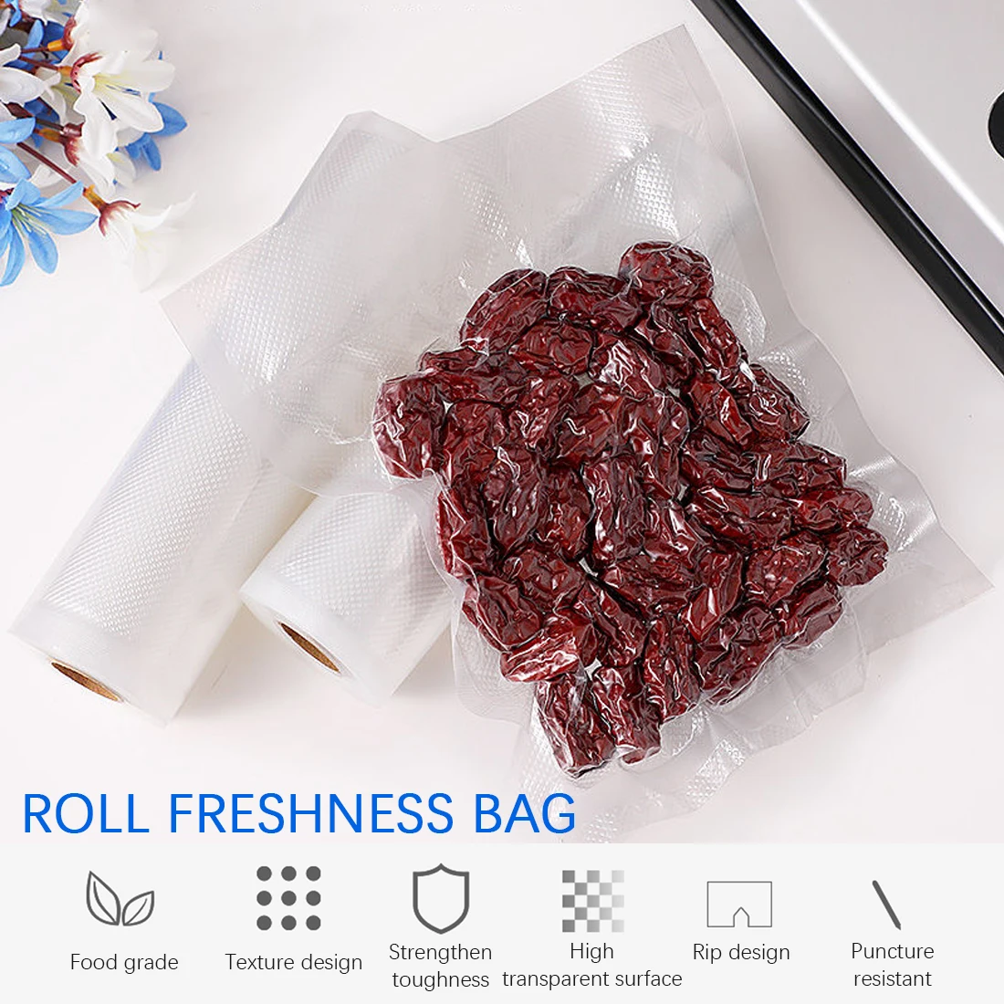 Пакеты для хранения еды кухонные вакуумные пакеты вакуумная упаковка рулоны