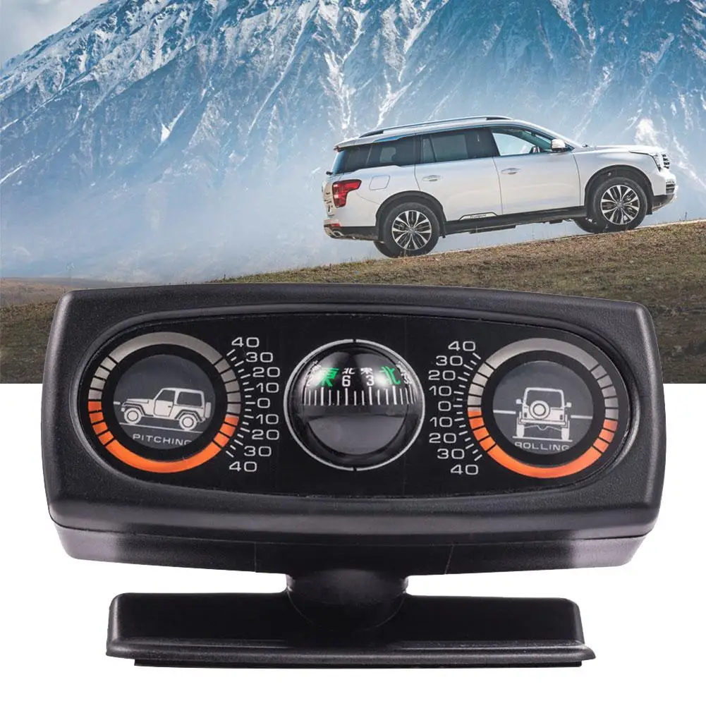 Decoration Inclinometer Compass Car Accessories Inclination Tool Level Wave Instrument Interior |