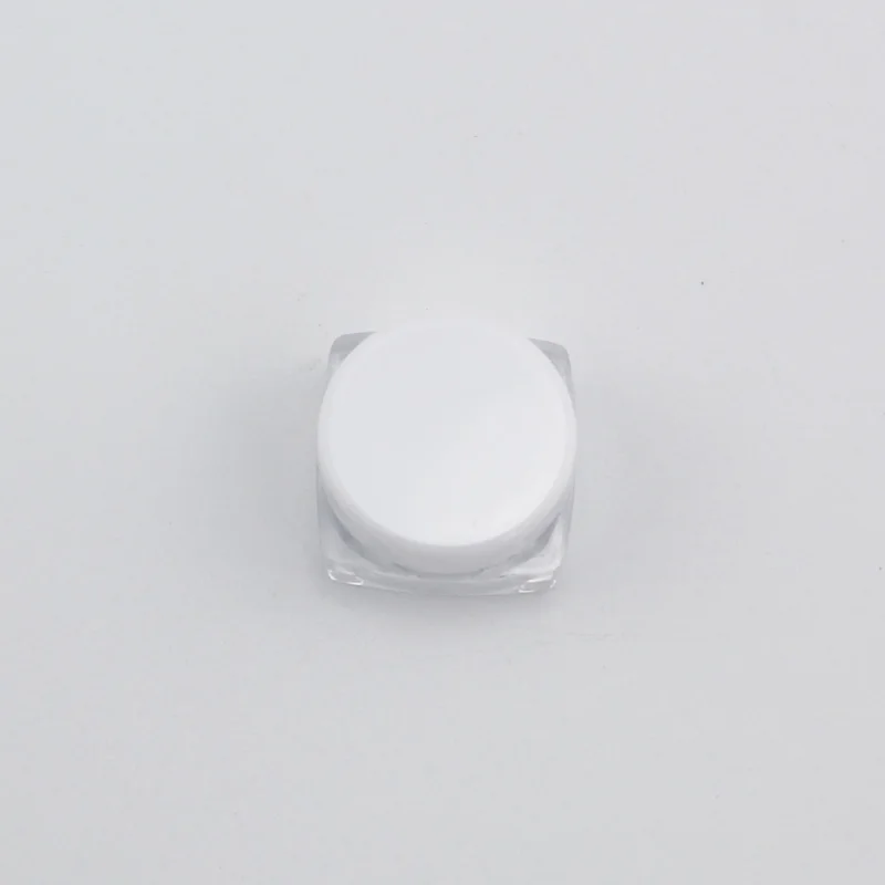 3g Square White 12 шт пустые для небольших банок многоразовые мини пластиковые бутылки Косметическая банка, контейнер маленькая круглая бутылка маленькая банка для крема твердые духи - Цвет: 3g Square White