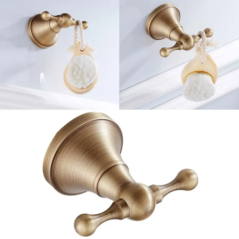 

Modern Round Wall Mounted Door Brass Hook Shower Robe Towel Coat Holder Clothes Hanger for Bathroom Kitchen Hardware