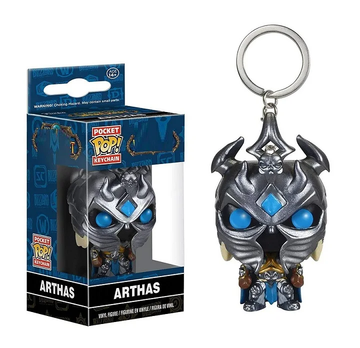 Funko pop брелок модель игрушки для chlidren аниме Рисунок Гарри Поттер король Игра престолов Джокер Харли Квинн брелок - Цвет: arthas