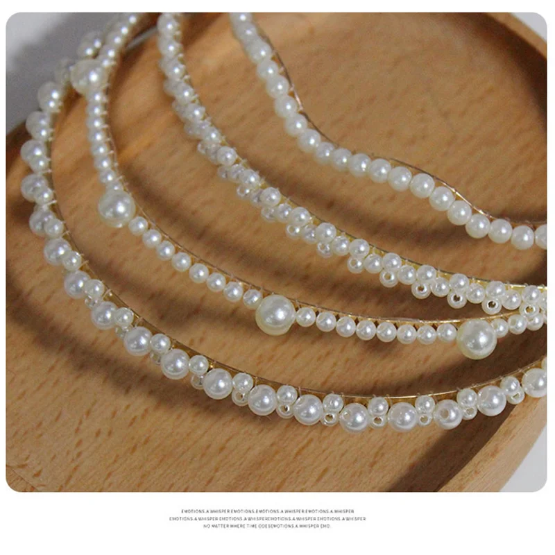 

Pearls Women Hairbands Hair Hoops Holder Lady Elegant Fashion Hair Accessories Ladies Headband Sweet Headband Headband