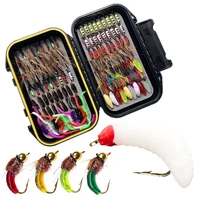 33 127pcs outdoor essential nymphs flies wetdry flies streamer trout fly assortment for fly fishing flies with waterproof box