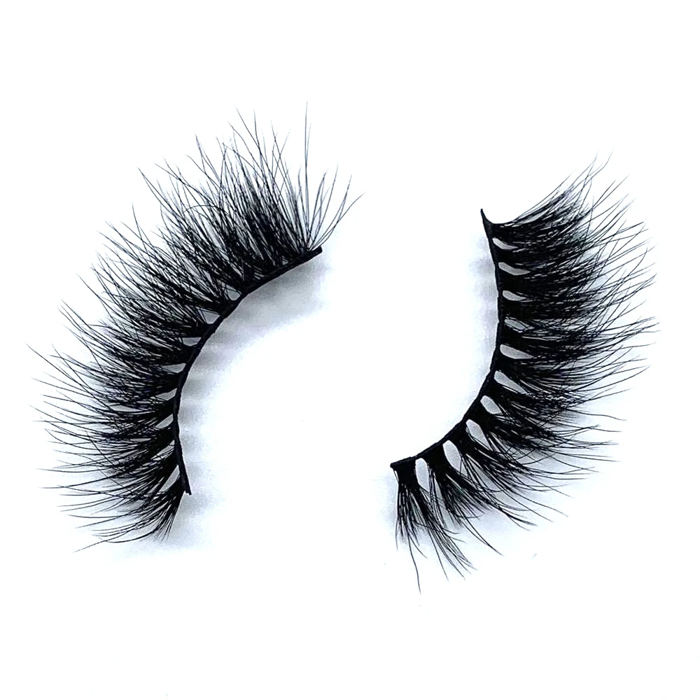 Объемные норковые ресницы накладные из искусственной норки ручной работы 40