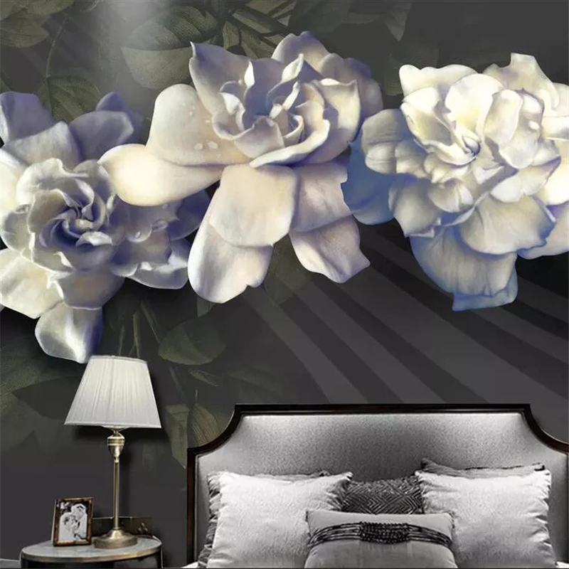 HD Большой Рельефный цветок скорпиона на заказ Ретро фон настенная живопись