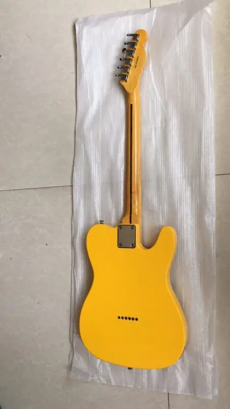 Оптовая продажа Новое поступление левша 6 строка Электрогитары в желтом цвете