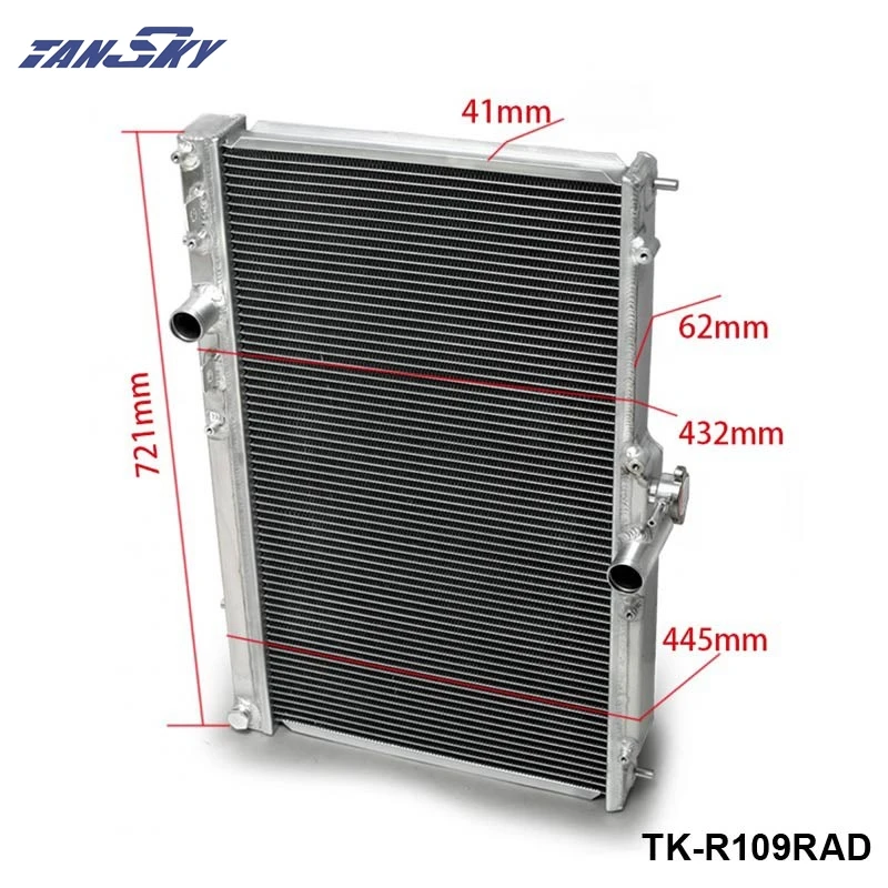 42 мм 2 ряда алюминиевый сплав Racing охлаждение производительность радиатор для