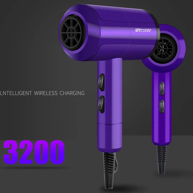 Фен для волос ионный с щеткой 3200 Вт 220 В переменного тока | Бытовая техника