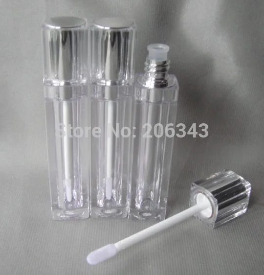 

8ml square shape transparent lip gloss/color cream tube or lip balm tube or lip stick