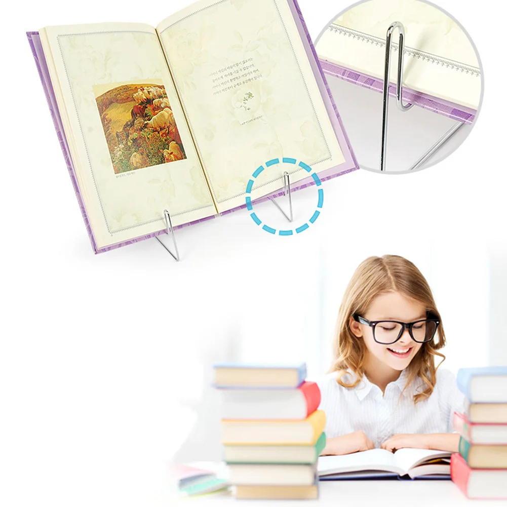 Adjustable Angle Stainless Steel Reading Holder Notebook Students Storage Foldable Document Multifunction Portable Book Stand |