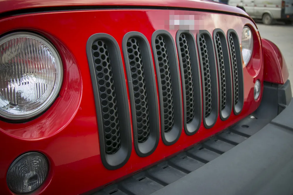 

for Jeep Wrangler JK 2007 honeycomb grille cover decoration