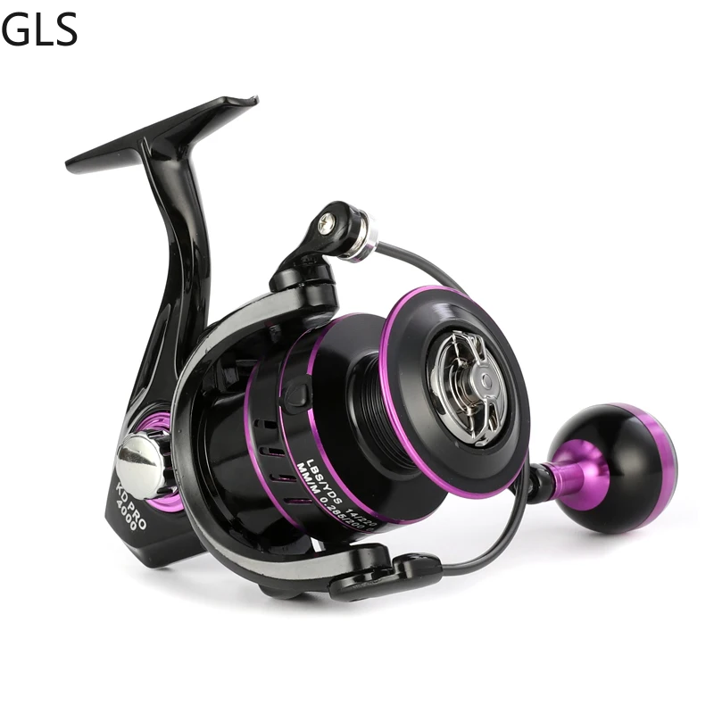 GSL NEW 5-10kg Max Drag Aluminum Alloy Spool Spinning Wheel 5.0:1/4.7:1 High-speed Carp Fishing Reel Fishing Accessories enlarge