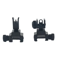 tactical troy 416 frontrear sight folding battle sight hunting accessories black