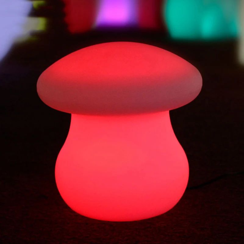Светодиодный ночник USB Перезаряжаемый грибной Настольный светильник RGB плавающий IP68 Открытый водонепроницаемый декоративный светильник s с пультом дистанционного управления