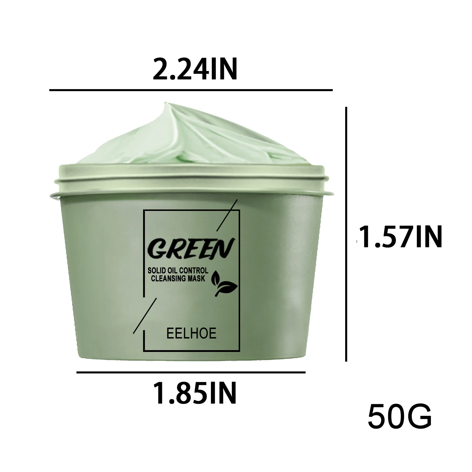 

Green Tea Oil Control Acne Clearing Peel Off Mask Cleansing Mask Moisturizing Blackhead Fine Pores Mud Mask Face Skin Care