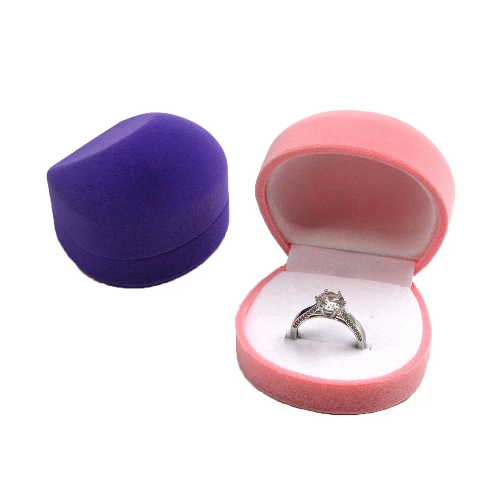 Бархатное кольцо серьги ожерелье подарочные коробки для ювелирных изделий