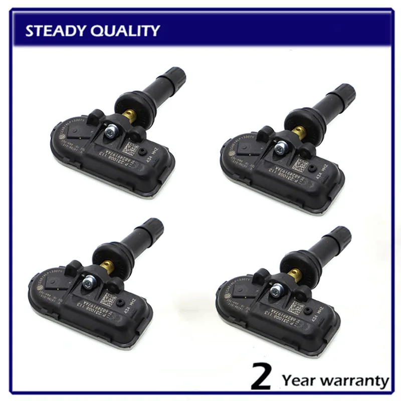 Датчик давления в шинах автомобиля, 4 шт., датчик давления в шинах, 434 МГц, для Ram 1500 2500 3500 Jeep 68249197AA 68157568AA 68249197AB