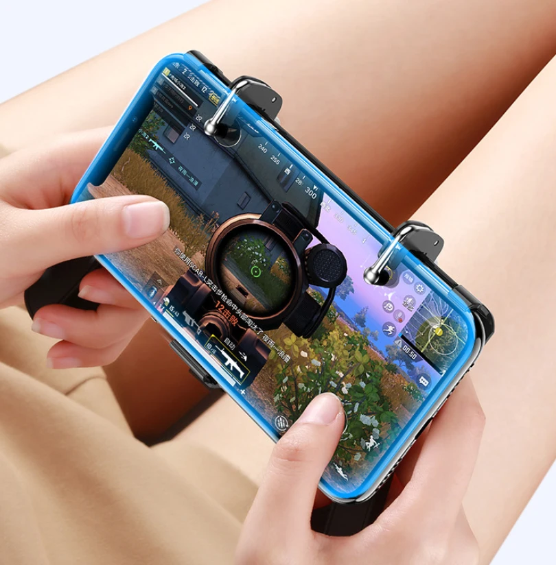 Геймпад для iPhone IOS огневой курок Кнопка рукоятка PUBG держатель мобильного