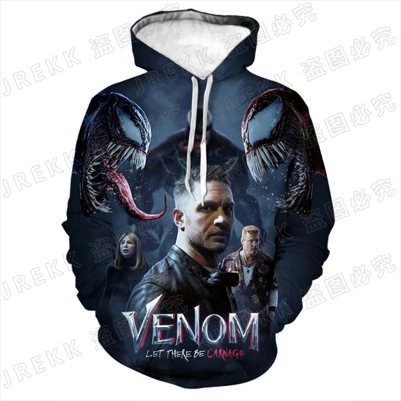 Толстовка Venom для мужчин и женщин детский пуловер с 3D принтом свитшоты мальчиков